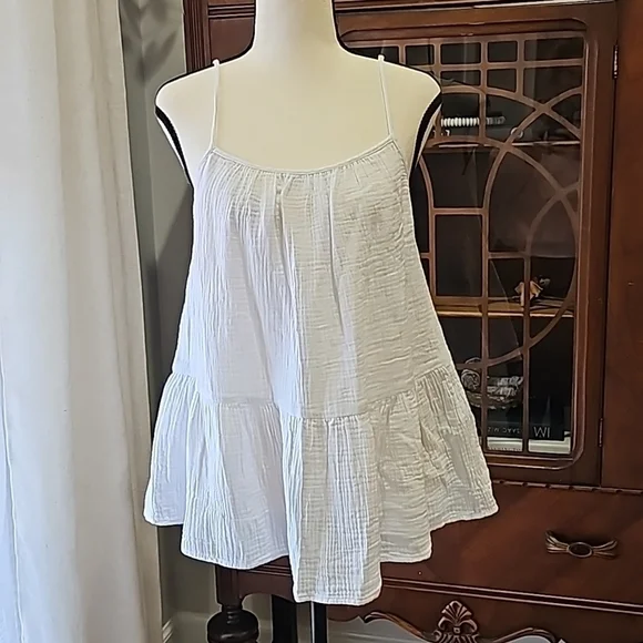 Caslon Cotton Gauze Tank Adjustable Straps Size XS - Picture 6 of 16